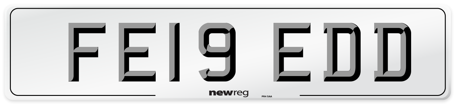 FE19 EDD Number Plate from New Reg